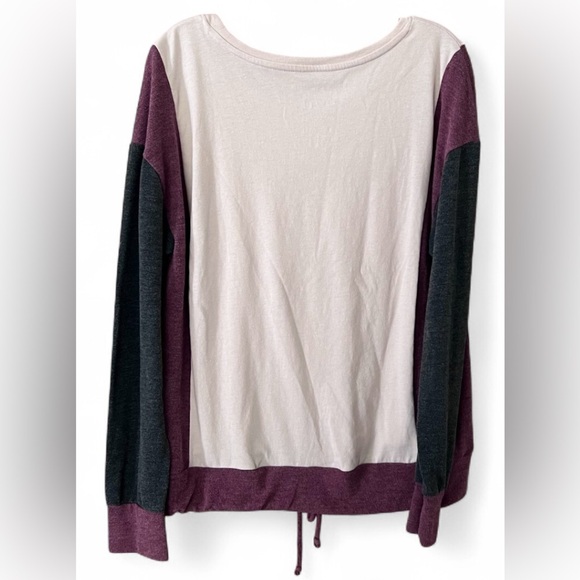 Upcycled Disney Winnie the Pooh Cream, Gray, Maroon Top w tie/ M/L - Picture 2 of 3